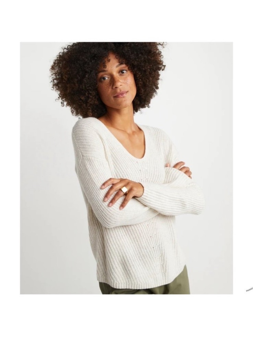 Marine layer XS NWOT elisa v neck sweater